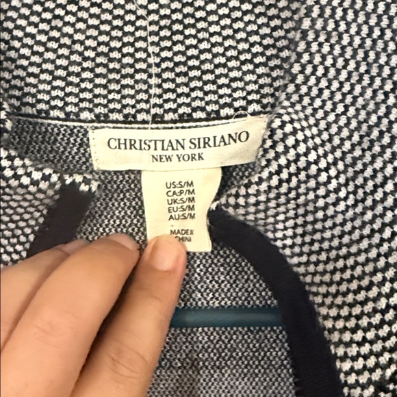 Christian Soriano New York  Fringe zip Poncho - Picture 3 of 4